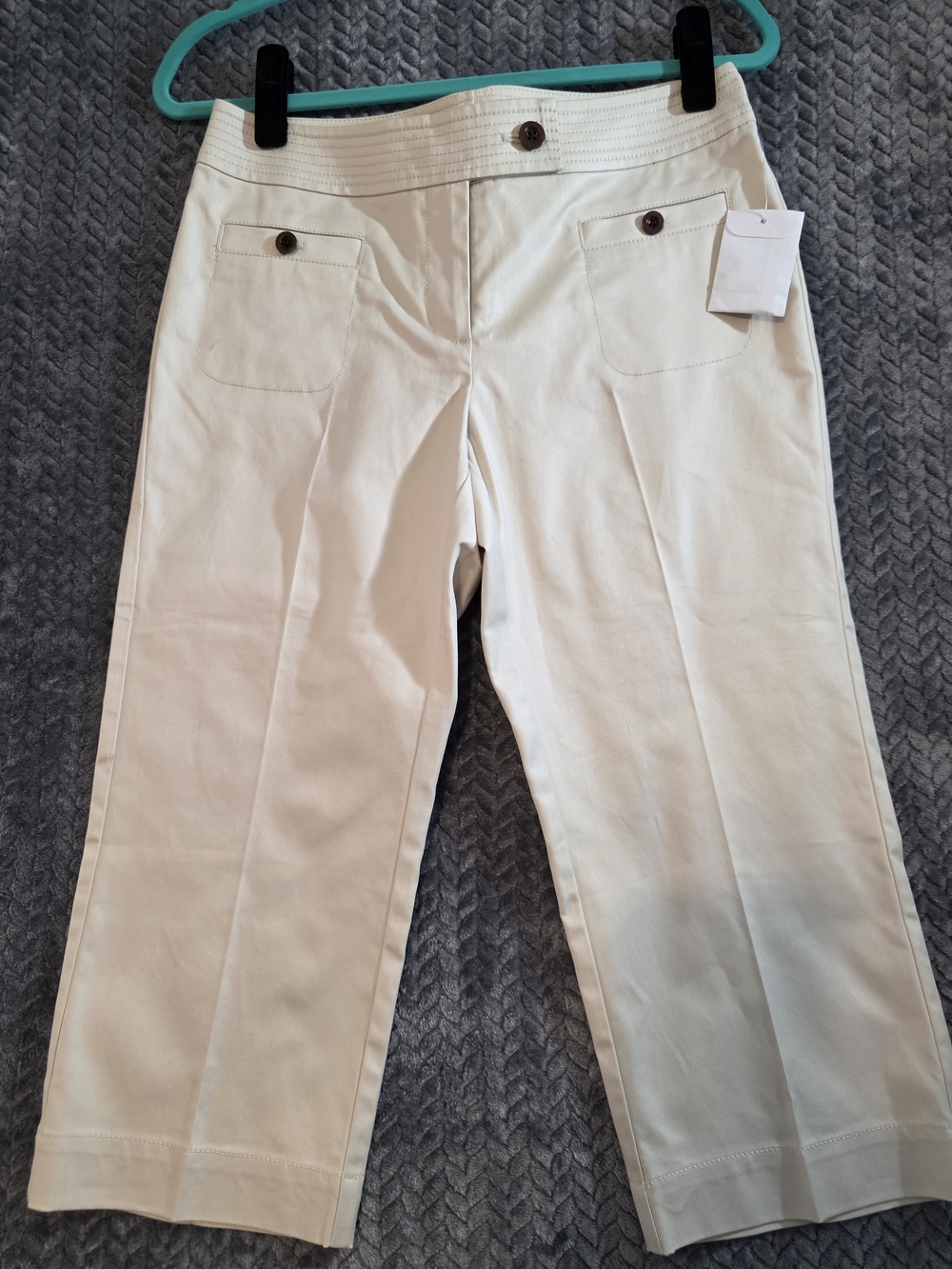 Talbots Cream Cropped Pants